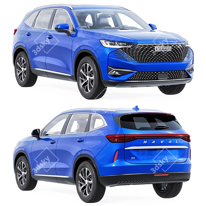 Haval H6 HEV Car Models 3D model image 1