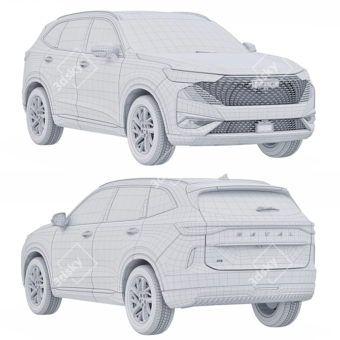 Haval H6 HEV Car Models 3D model image 3