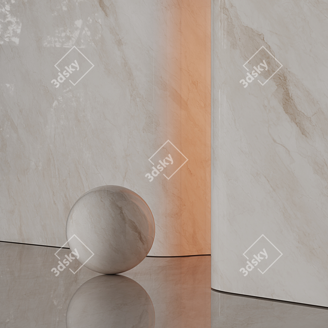 Luxury Marble Texture Set - 8K 3D model image 3