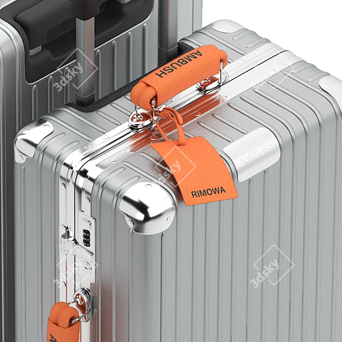 Advanced 3D Suitcase Model Kit 3D model image 4