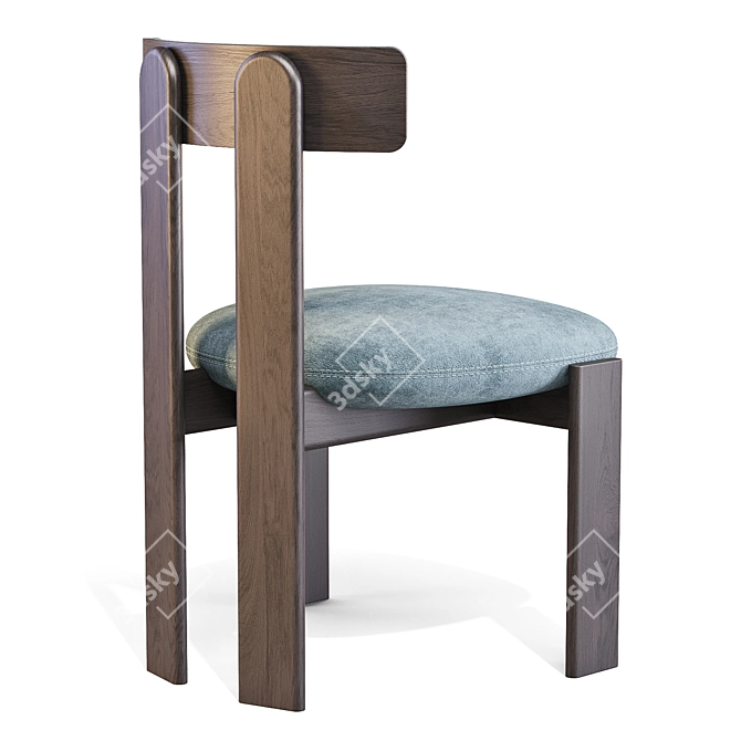 Pi Chair: Minimalist Comfort Icon 3D model image 3