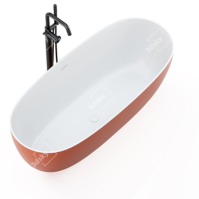 Disenia Ellisse Oval Freestanding Bath 3D model image 2