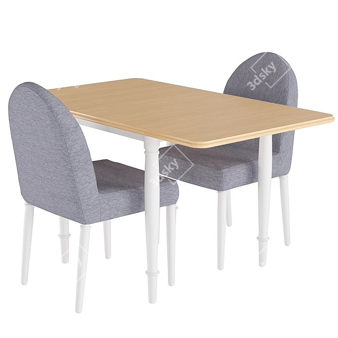 DANDERYD Chair & Table Set 3D model image 1