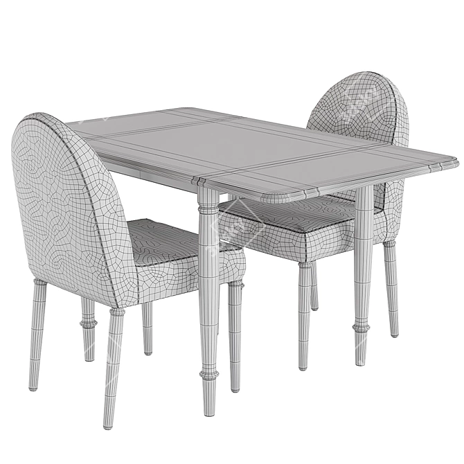 DANDERYD Chair & Table Set 3D model image 2