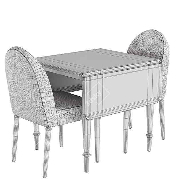 DANDERYD Chair & Table Set 3D model image 4