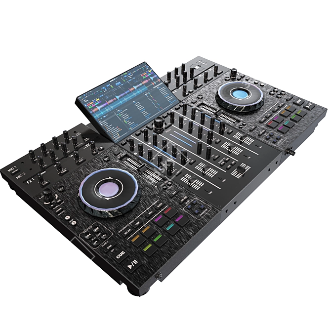 High-Quality DJ Turntable Model 3D model image 2