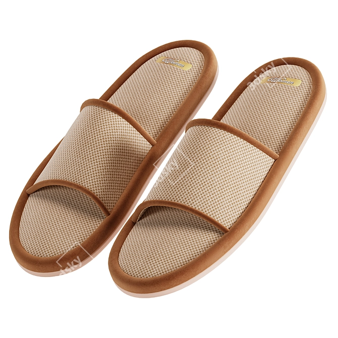 Cozy Comfort Woman Slipper 3D model image 2