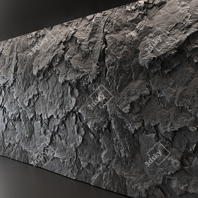 Seamless Rock Textures Set 3D model image 2