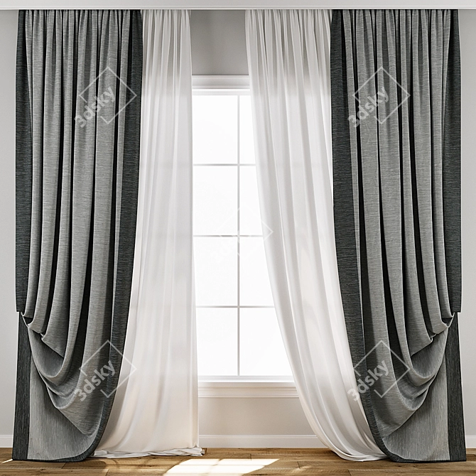 Digital Curtain 3D Model Collection 3D model image 1