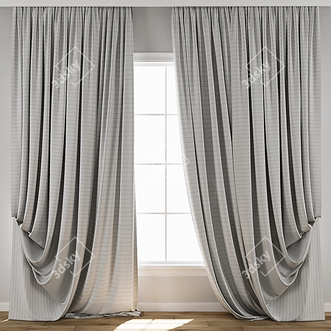 Digital Curtain 3D Model Collection 3D model image 3