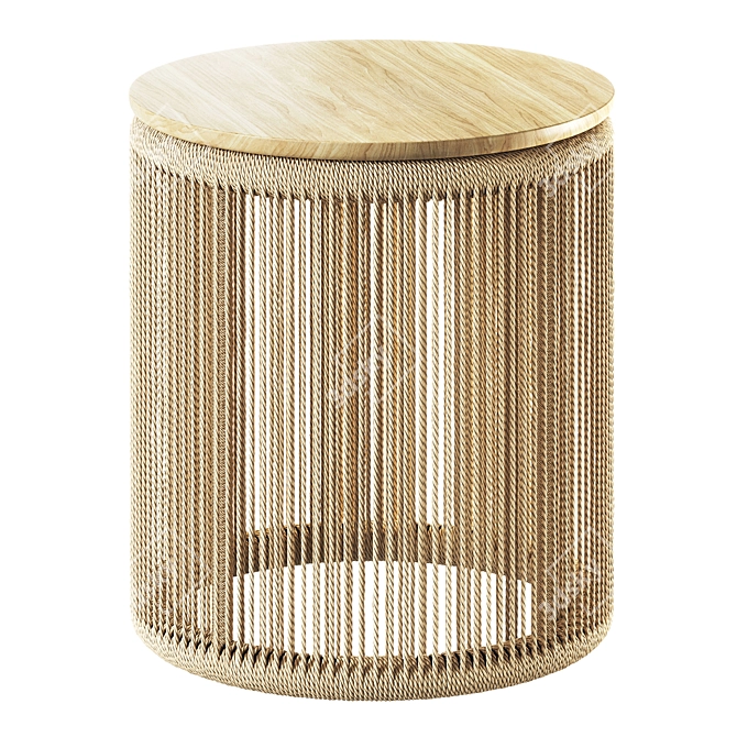 Palma End Table: Modern Elegance 3D model image 7