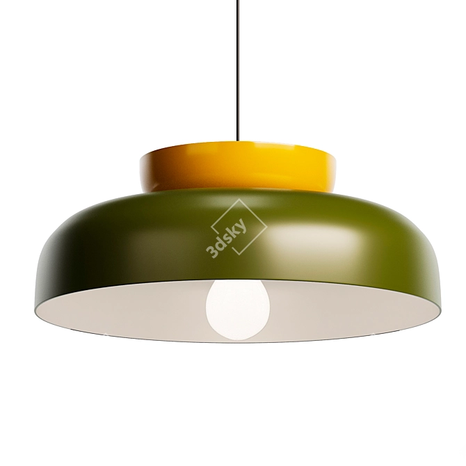 Ferroluce Deco Pendant Light 3D model image 1