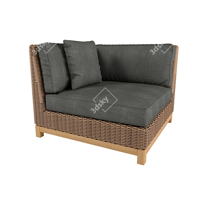 Modular Costa Rica Corner Sofa 3D model image 2