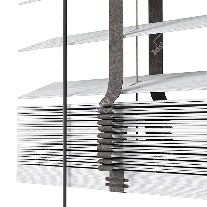  Tri-Position Wooden Blinds Set 3D model image 2