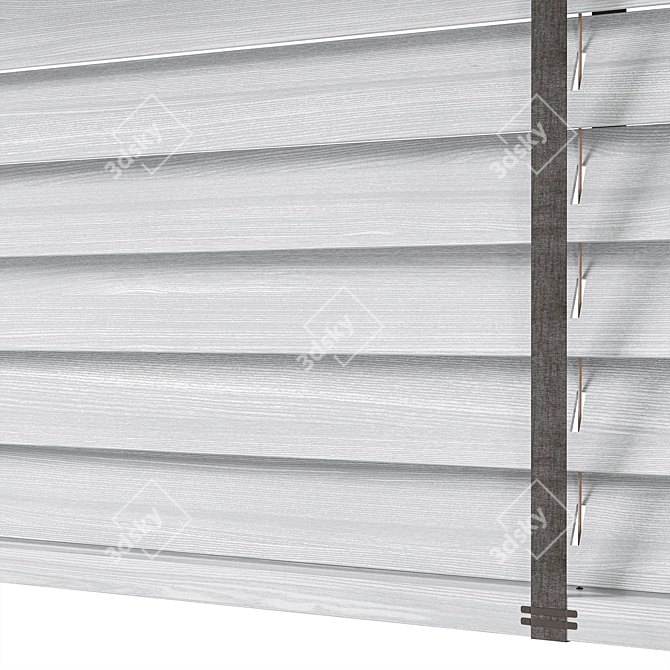  Tri-Position Wooden Blinds Set 3D model image 5