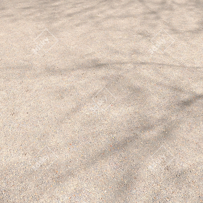 Asphalt Material 4x4m Scene 3D model image 1