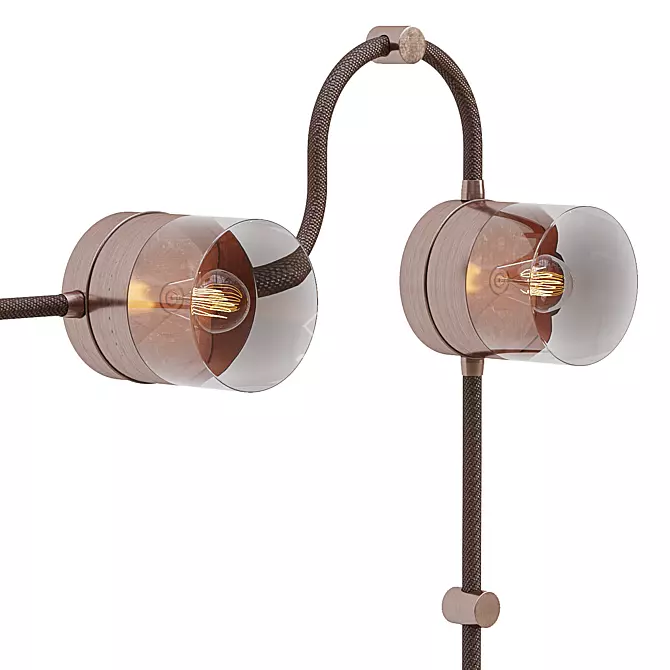 Industrial Rustic Wall Sconce Light 3D model image 3