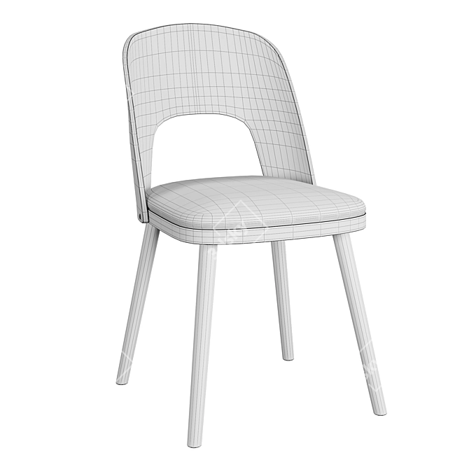 Elegant Modern Chairs ANTVERPEN 3D model image 5