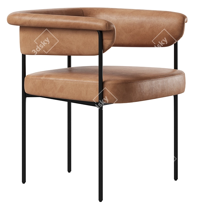 Modern Conover Dining Chair Texture 3D model image 4