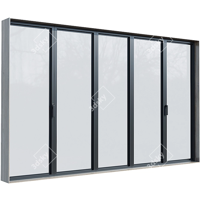 Sleek Modern Windows Design 3D model image 2