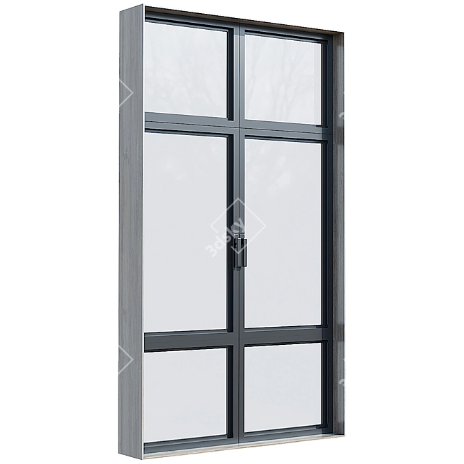 Sleek Modern Windows Design 3D model image 3