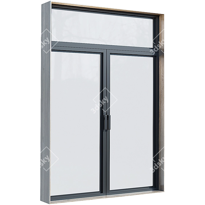 Sleek Modern Windows Design 3D model image 4