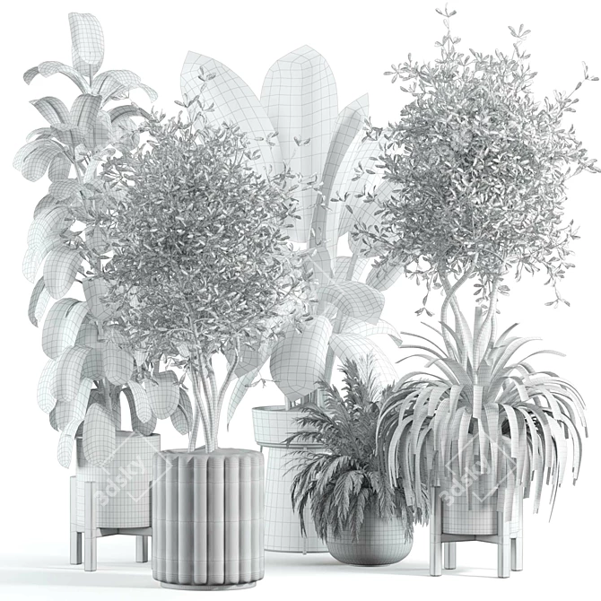 Customizable Indoor Plant 3D Model 3D model image 3