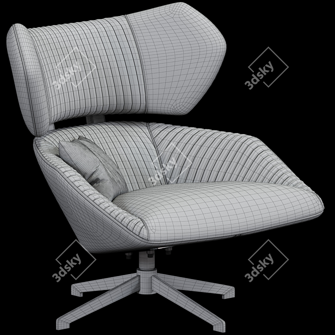 Modern Armchair 3D Models Bundle 3D model image 2