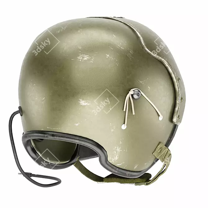 High-Quality Pilot Helmet CG Model 3D model image 3