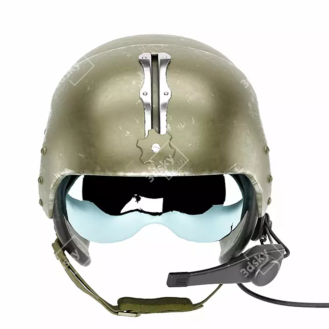 High-Quality Pilot Helmet CG Model 3D model image 4