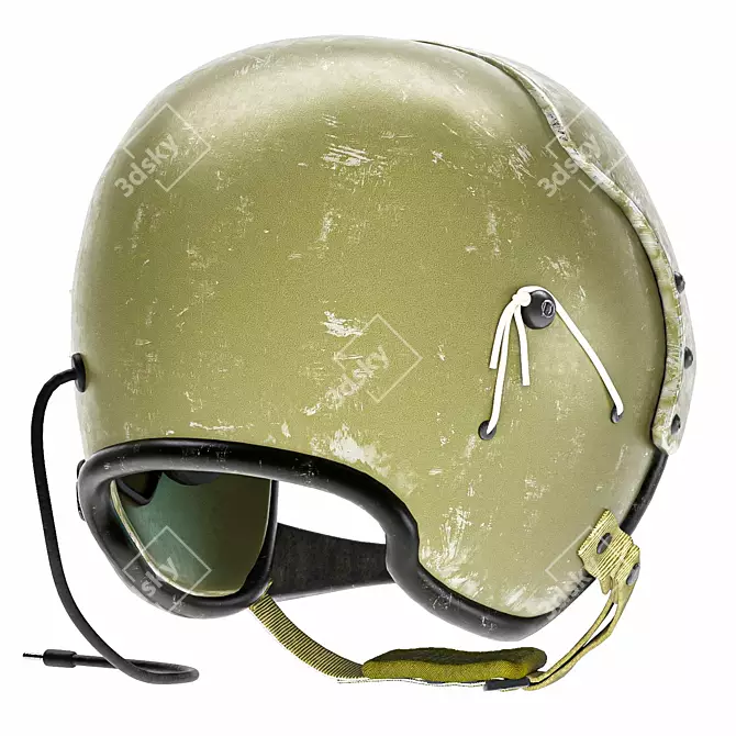 High-Quality Pilot Helmet CG Model 3D model image 10