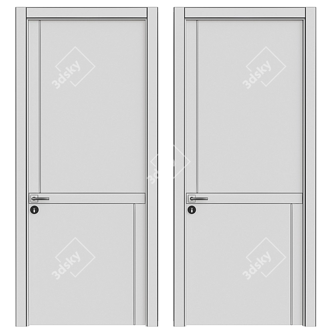 Interior Doors 3D Model Furniture 3D model image 5