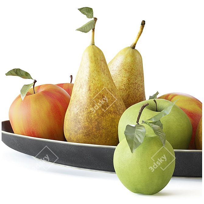 CoronaRender Compatible Apple & Pear Models 3D model image 3