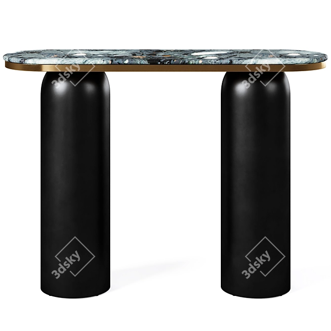 Modern Luxor Console Table by Zuo 3D model image 2