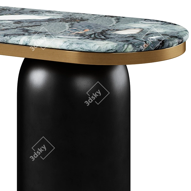 Modern Luxor Console Table by Zuo 3D model image 4