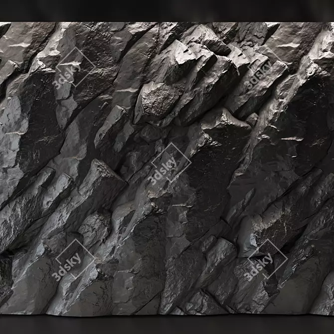 Rock Wall Texture Pack 3D model image 3