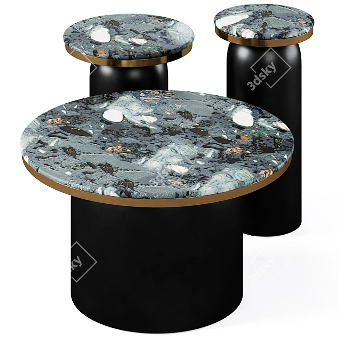 Modern Luxor Zuo Tables Set 3D model image 5