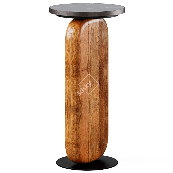 Elegant Pemba Table Trio Set 3D model image 4