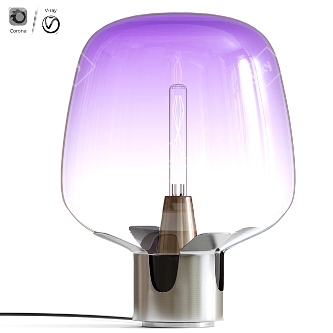 Modern Flar Table Lamp Kit 3D model image 3