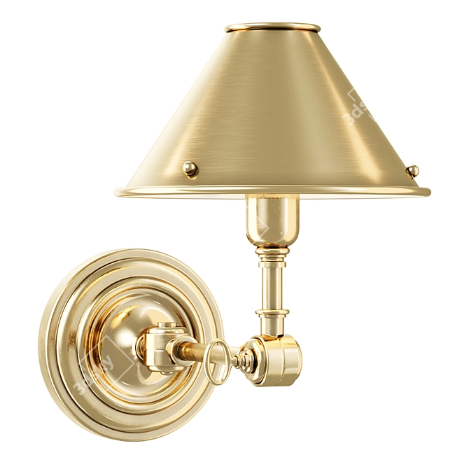 RalphLauren Anette Brass Sconce 3D model image 1