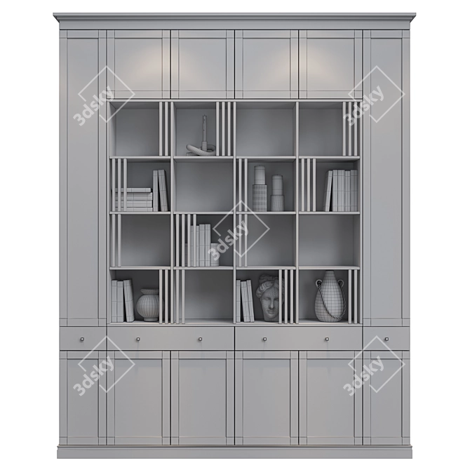 Neoclassical Rack 6 Essentials Set 3D model image 3