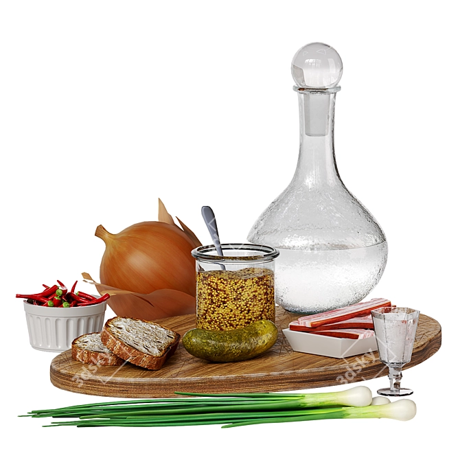 Russian Feast Essentials Kit 3D model image 1