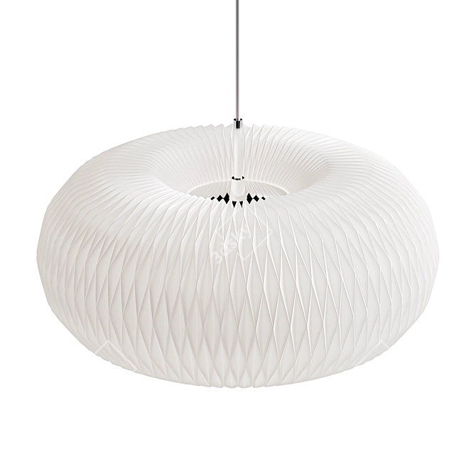 Sleek Donut Pendant Light 3D model image 3