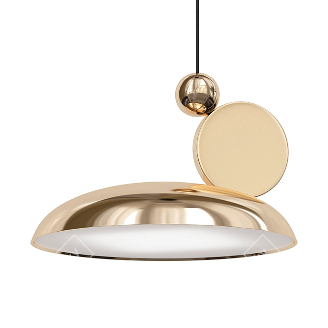 Modern Equilibrium LED Pendant Light 3D model image 1