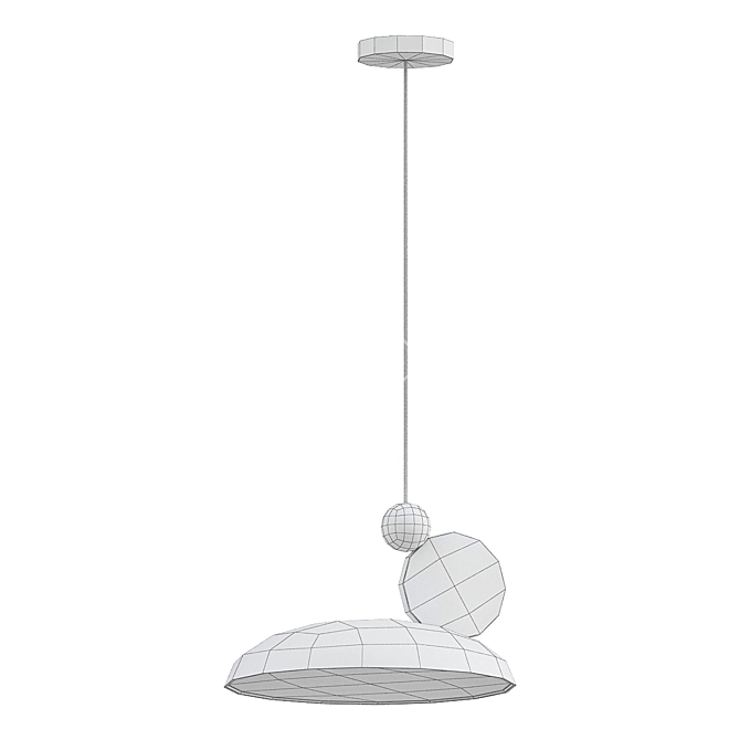 Modern Equilibrium LED Pendant Light 3D model image 2