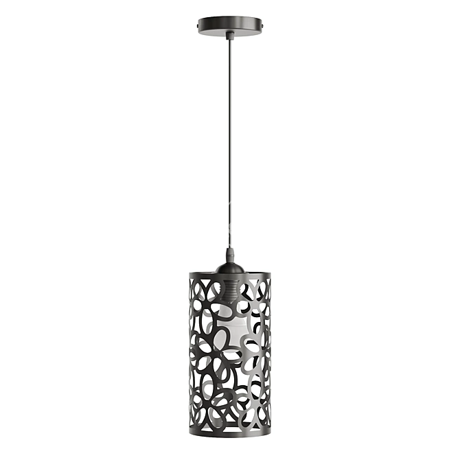 Modern Cylinder Pendant Light BORNEO 3D model image 4