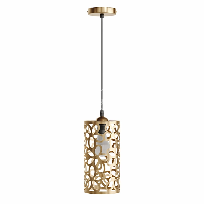 Modern Cylinder Pendant Light BORNEO 3D model image 5