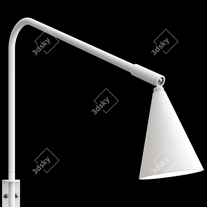 Adjustable Metal Wall Lamp ENEA 3D model image 3