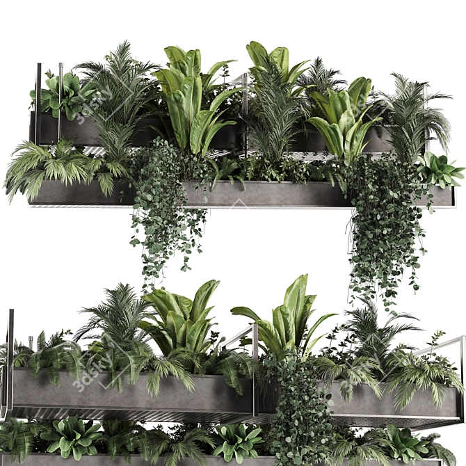 High-Quality Indoor Hanging Plant 3D model image 1