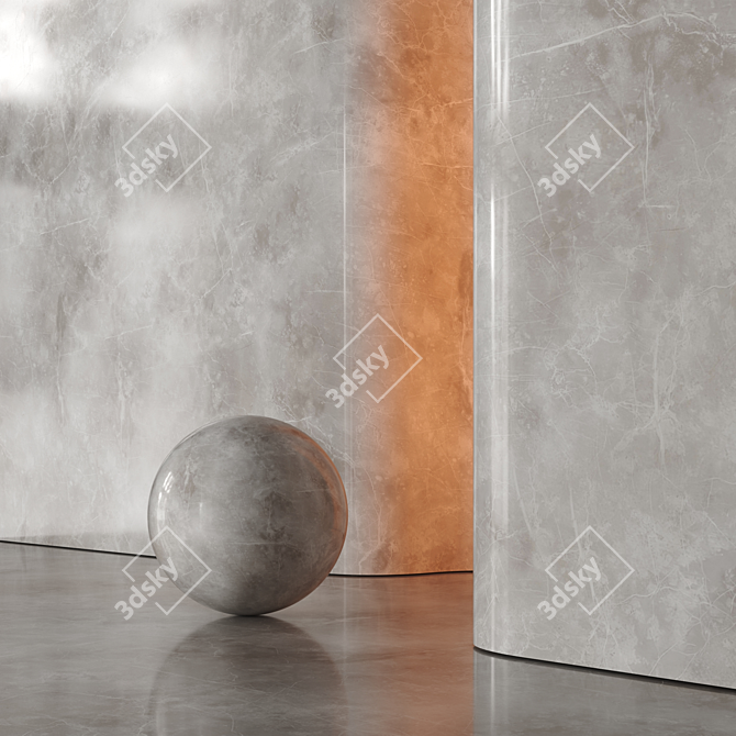 High-Res Marble Material Set 3D model image 3